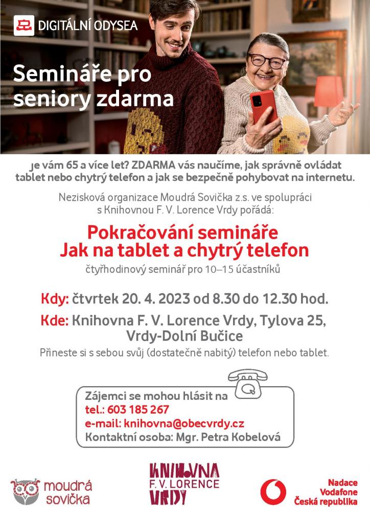 Jak  na tablet a chytrý telefon II, duben 2023