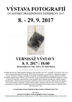 výstava a vernisáž fotografií z Fotodílny 2017