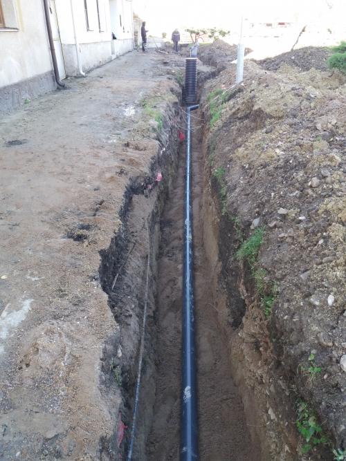Výstavba vodovodu a kanalizace
