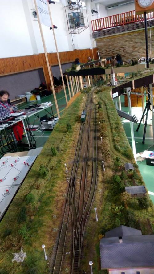 Výstava modelů žel. tratí a vlaků