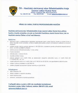 HZS - nabídka práce