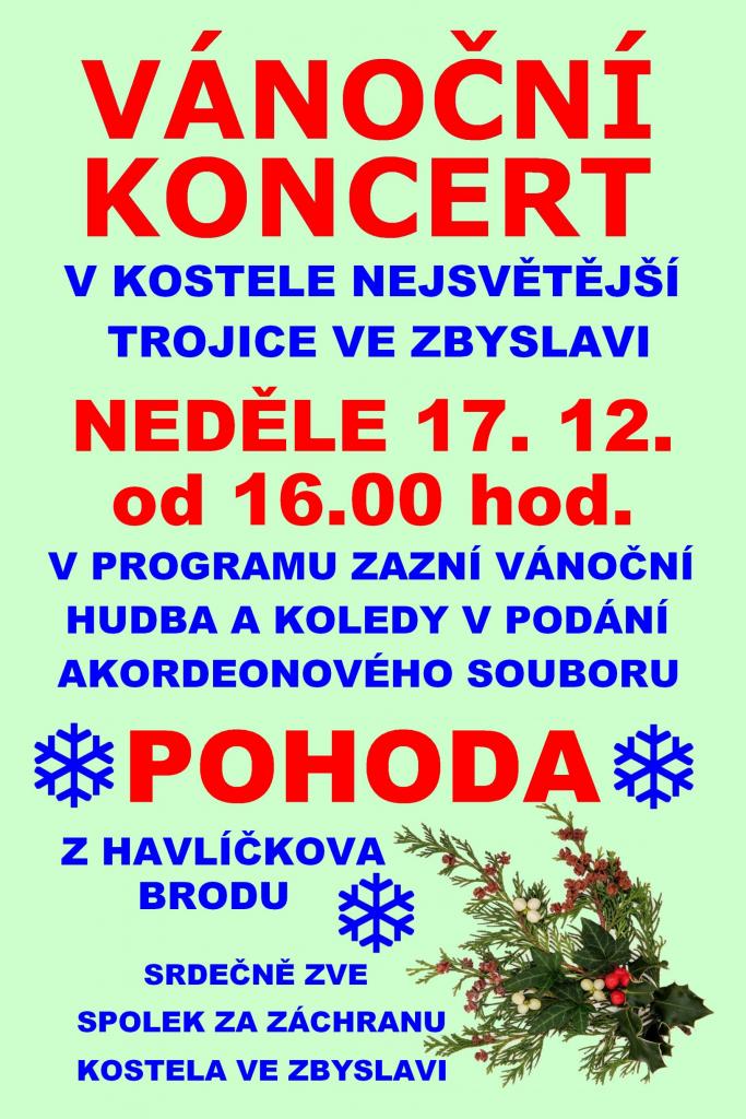 Vánoční koncert Zbyslav