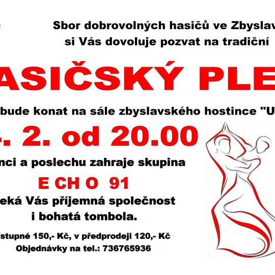 Hasičský ples Zbyslav 24.2.2024