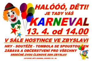 karneval Zbyslav 13.4.2024